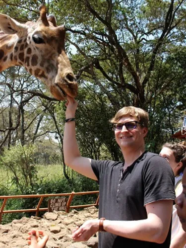 Mateusz Osiecki im Zoo