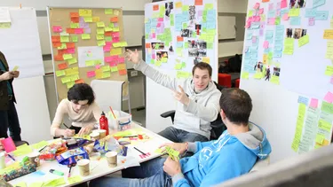 Kreativprozess im Strascheg Center for Entrepreneurship 