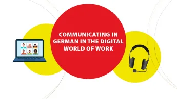 Infographics Communicating in German in the digital world of work