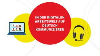 Infografik In der digitalen Arbeitswelt auf Deutsch kommunizieren