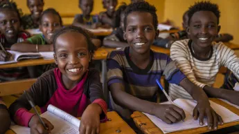 Children in classroom