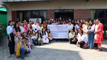 Photo of a group of women: Capacity-building training course for female STEM researchers in Koshi Province in Nepal